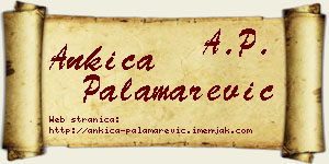 Ankica Palamarević vizit kartica